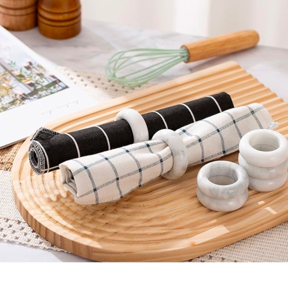 Marble napkin rings, great for any occasion. 12 napkin rings - Picture 5 of 8